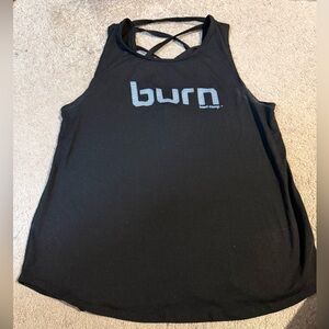 Burn Boot Camp tank with strappy back
